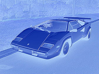 HD lamborghini countach night graph wallpapers | Peakpx