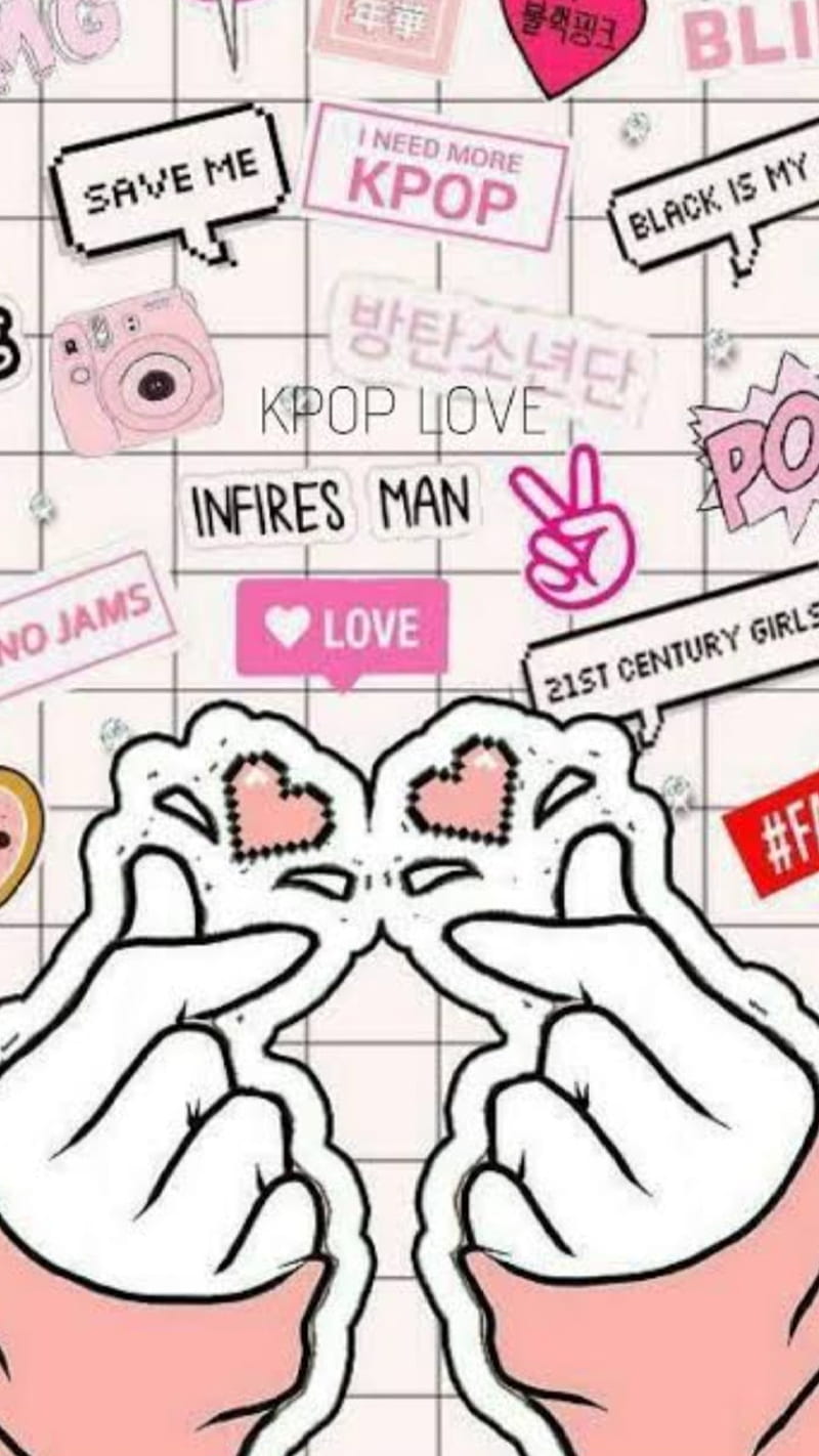 Sarangae pink, love, anime, corea, coreanos, doramas, kawaii, oppa, rose, sarangae, HD phone wallpaper