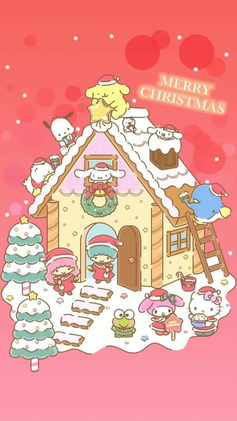 digitalcutewalls  Hello kitty christmas Hello kitty wallpaper Sanrio  hello kitty