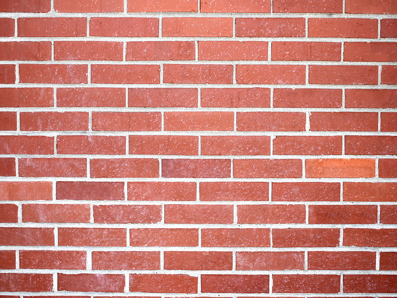 Red Brick Wall, background, HD wallpaper
