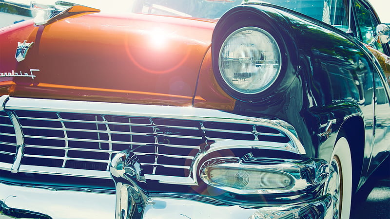 Vintage Car Headlight, carros, vintage, graphy, HD wallpaper