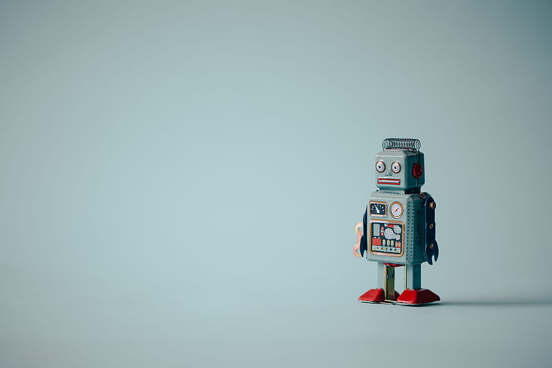 robot, toy, funny, HD wallpaper