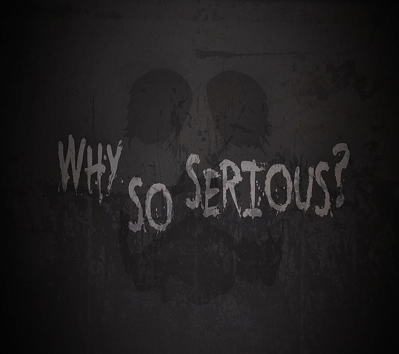 Why So Serious, black, joker, quotes, HD wallpaper