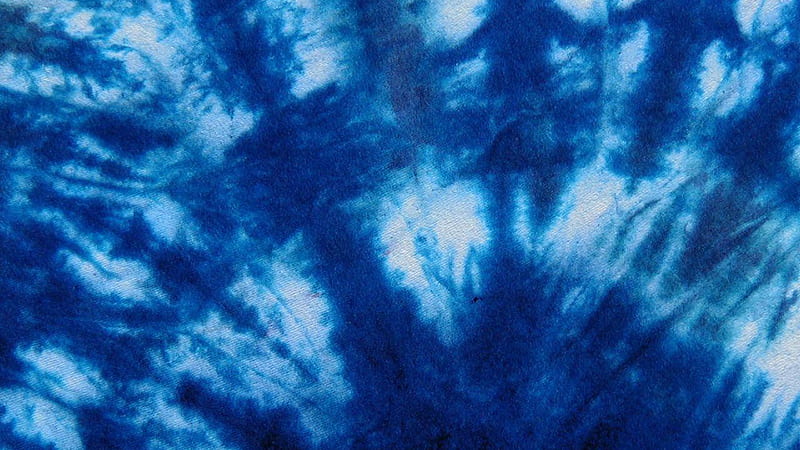 Sky Blue And Ink Blue Tie Dye, HD wallpaper