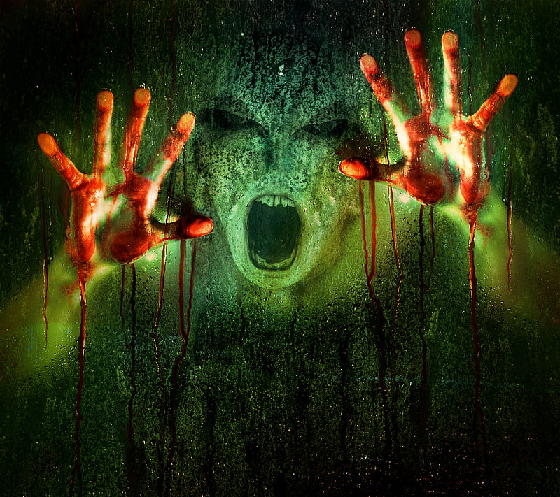 Macabre Horror, death, demon, face, grotesque, zombie, HD wallpaper