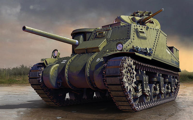 M3 Lee, American tank, World War II, M3, old tanks, American army, USA, HD wallpaper