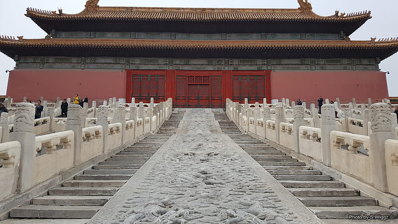 The Forbidden City, Beijing, China, Palace, China, Beijing, Forbidden, Steps, City, HD wallpaper