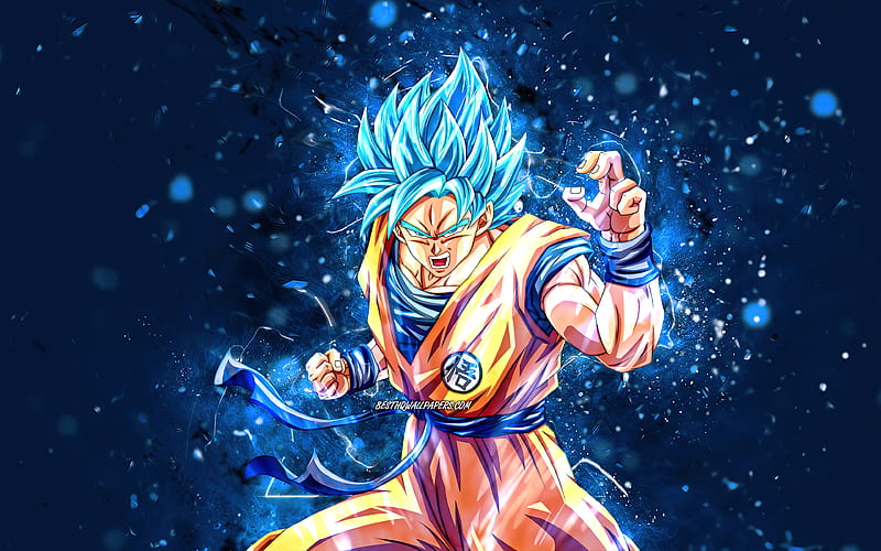 Dragon Ball Goku Blue Desktop Wallpaper - Dragon Ball Wallpaper