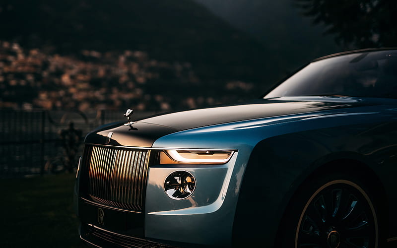 Rolls Royce Night 2021 Luxury Auto Close Up, HD wallpaper