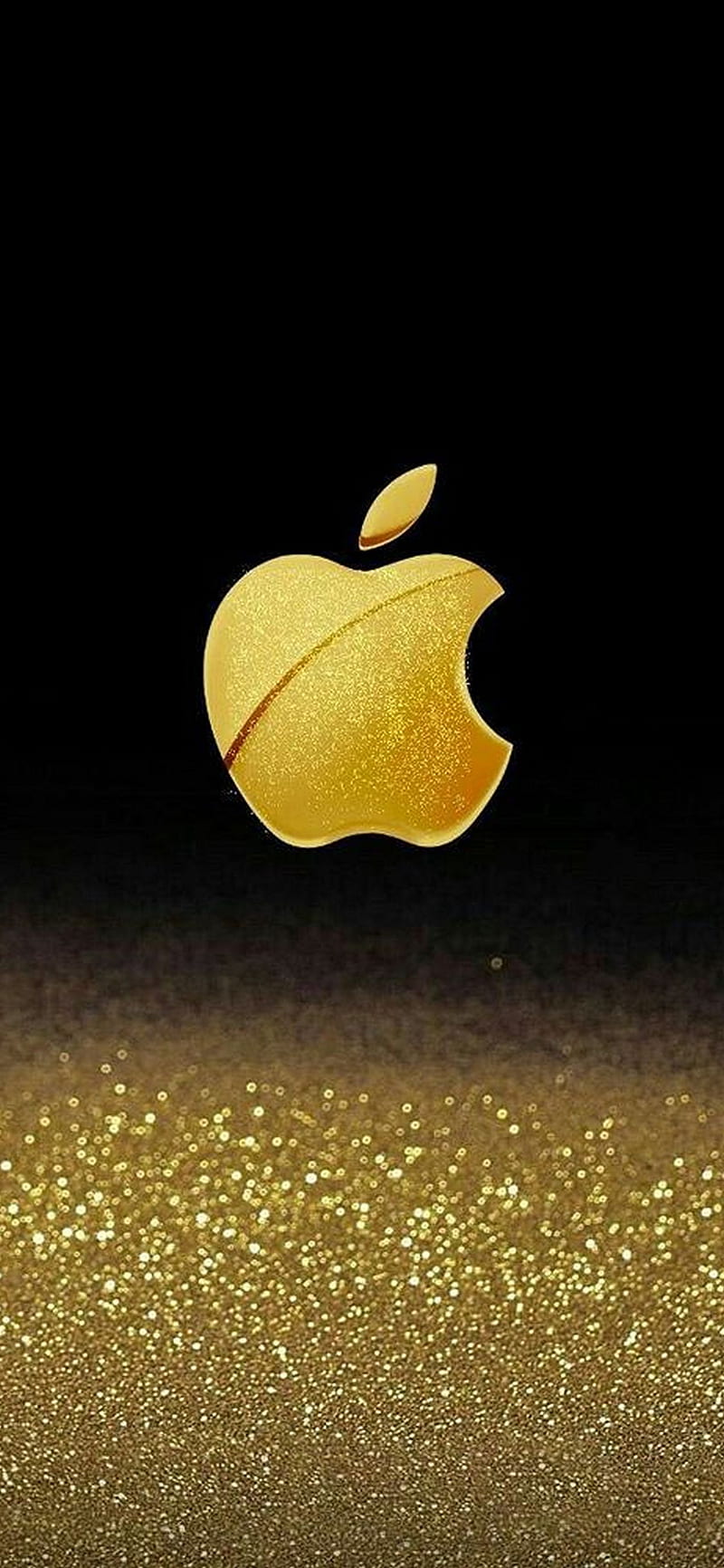 Apple Logo iPhone, Gold 13, HD phone wallpaper