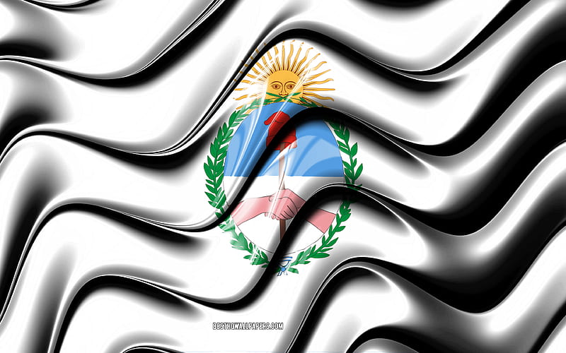 Jujuy flag Provinces of Argentina, administrative districts, Flag of Jujuy, 3D art, Jujuy, argentinian provinces, Jujuy 3D flag, Argentina, South America, HD wallpaper