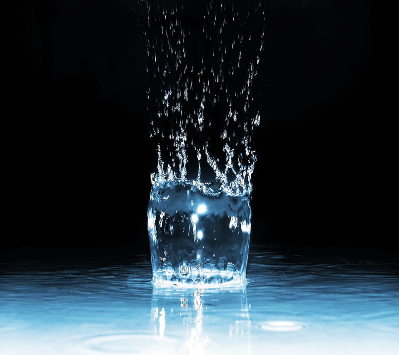 Efecto vaso de agua 3d, 3d, vaso de agua, Fondo de pantalla HD | Peakpx