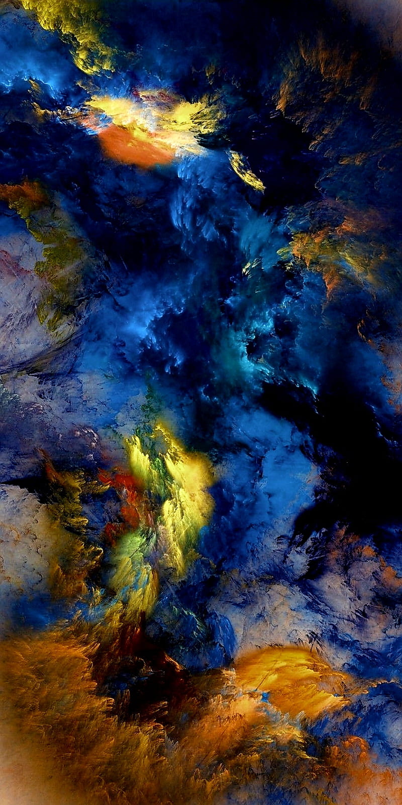 Space dust , art, cloud, colors, mix, smoke, HD phone wallpaper