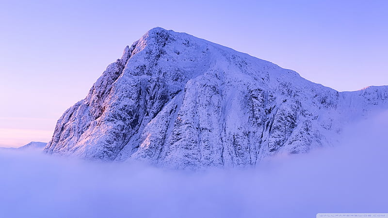 Mountain Peak Mist graphy, Scotland, nature, mountains, United Kingdom, HD wallpaper