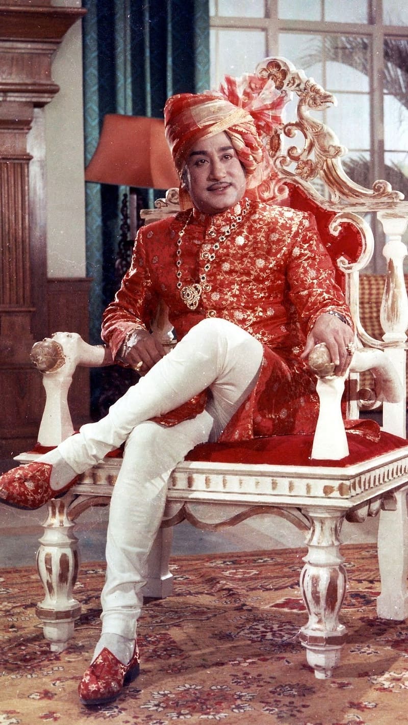 Shivaji Ganesan, Red Turban, red chair, actor, south indian, HD phone wallpaper