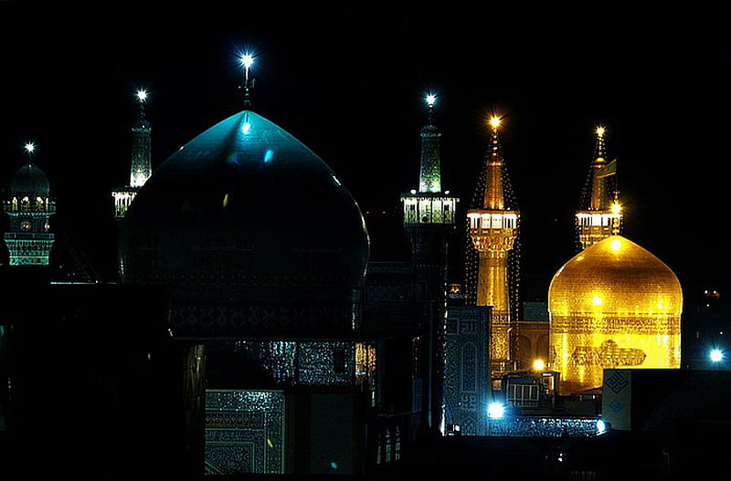 holy shrine, mashhad, iran, emam reza, HD wallpaper