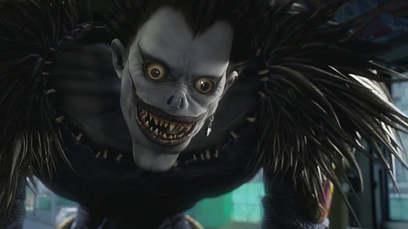 Ryuk Death Note, open, smile, wide, teeth, HD wallpaper