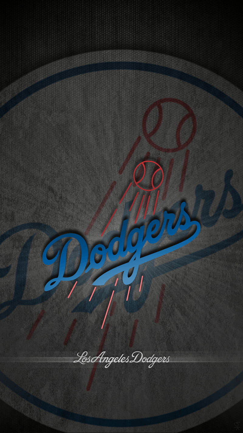 Los Angeles Dodgers Letters LA With Blue Background HD Dodgers Wallpapers  HD  Wallpapers  ID 52616