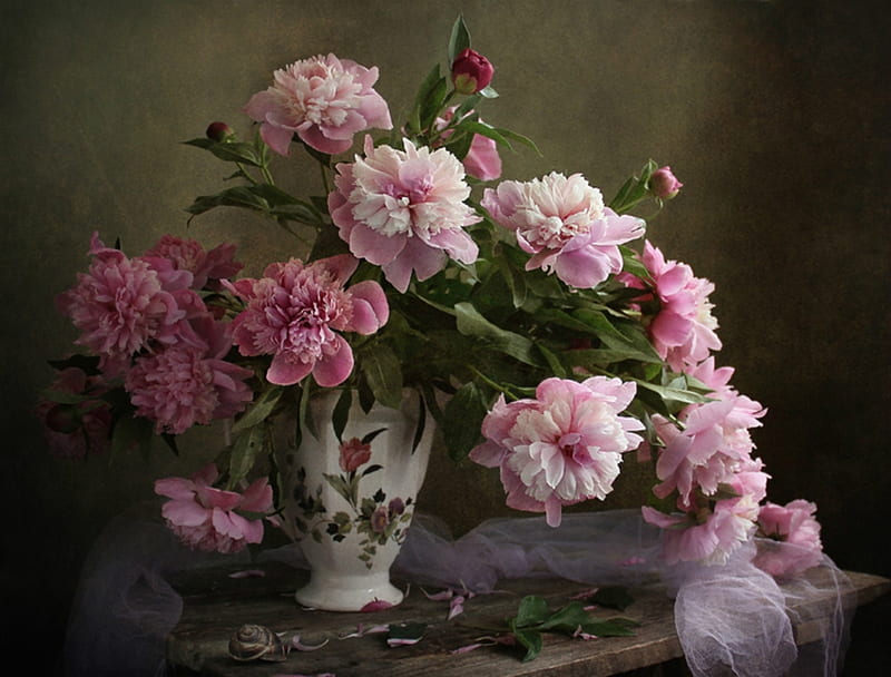 Flowers Vase, bonito, Art, Floral, Flowers, HD wallpaper | Peakpx