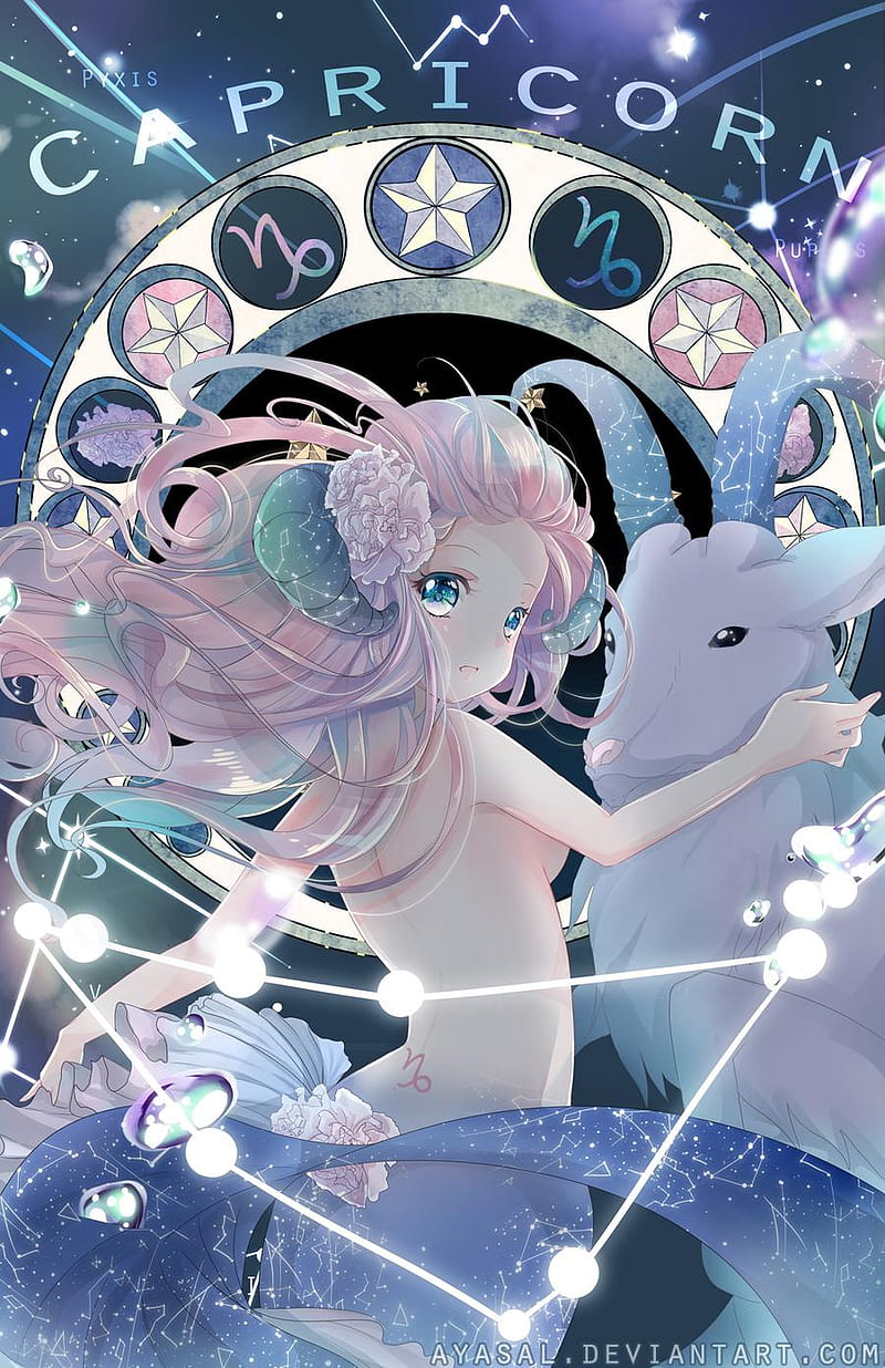 Amazon.com: 12 Horoscope Kawaii Anime Girl Zodiac Signs Astrology T-Shirt :  Clothing, Shoes & Jewelry