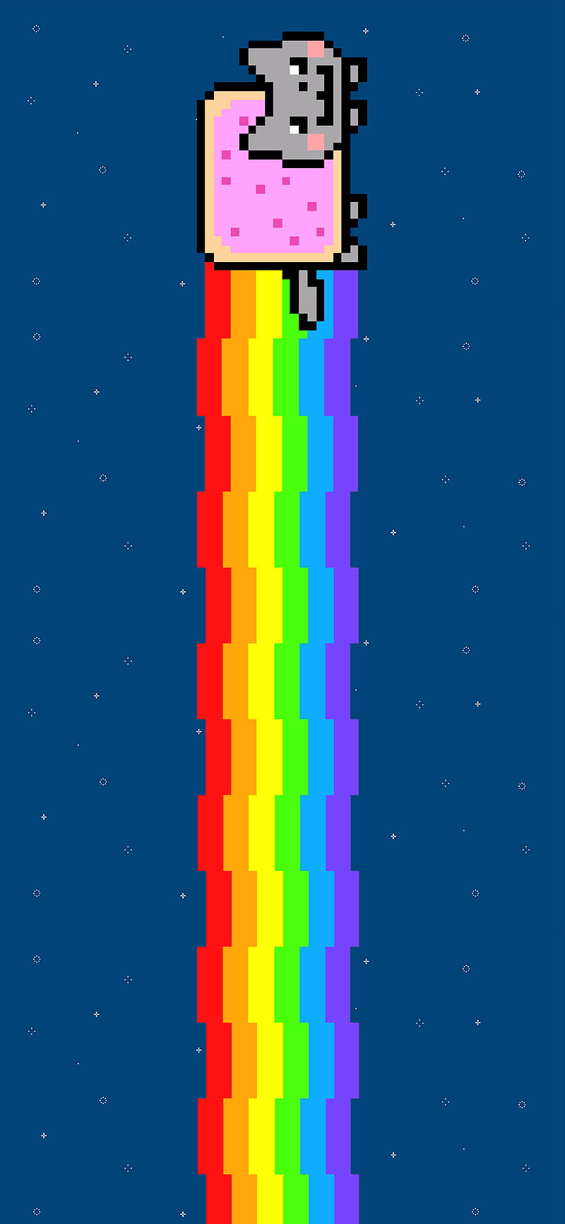 Nyan Cat, funny, high resolution, meme, rainbow, HD phone wallpaper