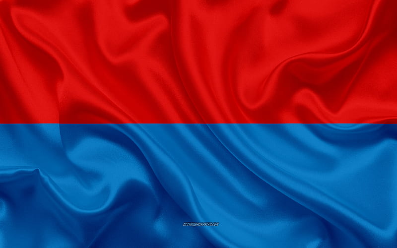 Flag of Ticino swiss canton, silk flag, silk texture, Canton of Ticino, Switzerland, symbols, Ticino flag, Europe, HD wallpaper