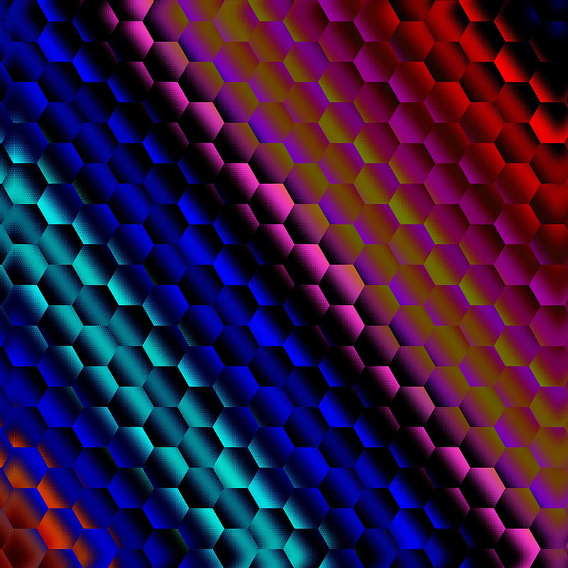 Colour Snakeskin , blue, gold, green, honeycomb, orange, pink, scales, HD phone wallpaper