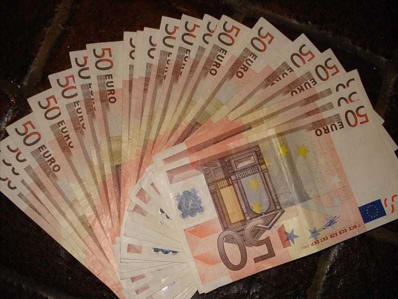 Euro Notes, money, notes, wealth, currency, HD wallpaper