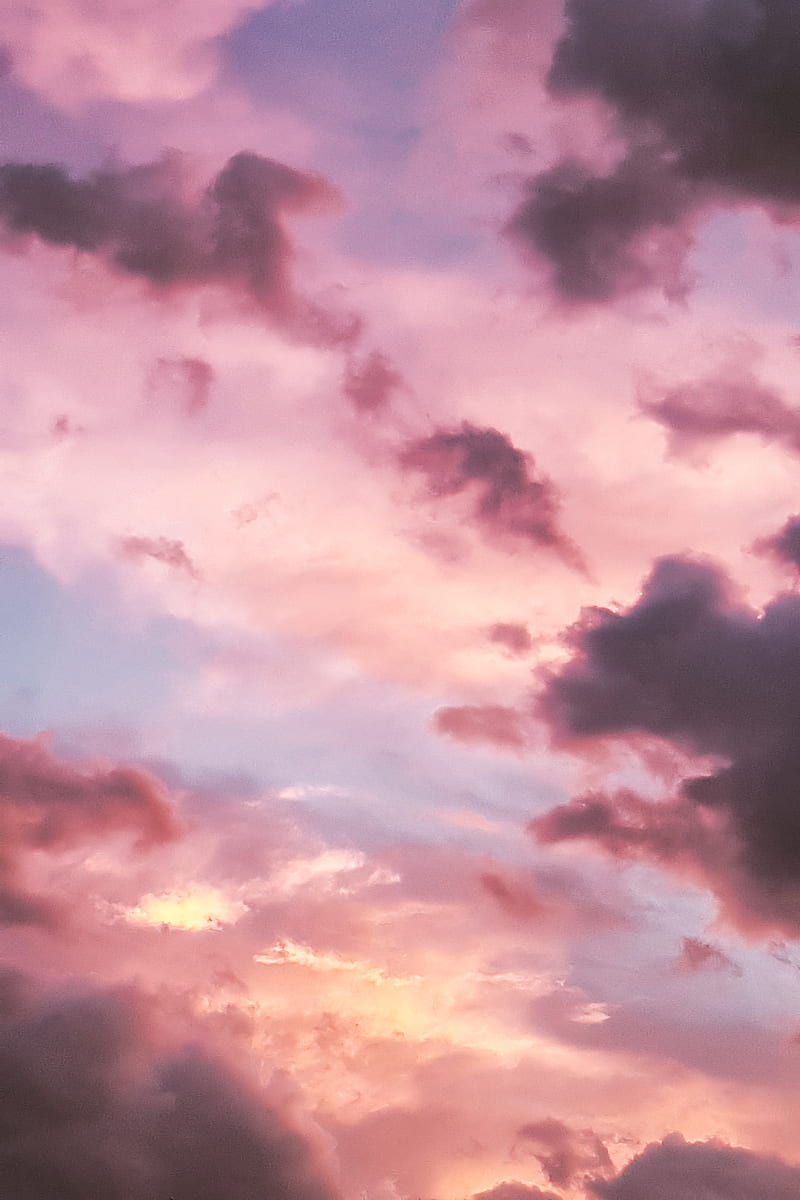 low angle of clouds, HD phone wallpaper