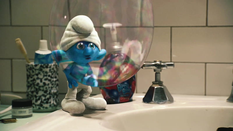 Clumsy Smurf 01-The Smurfs 3D Movie, HD wallpaper