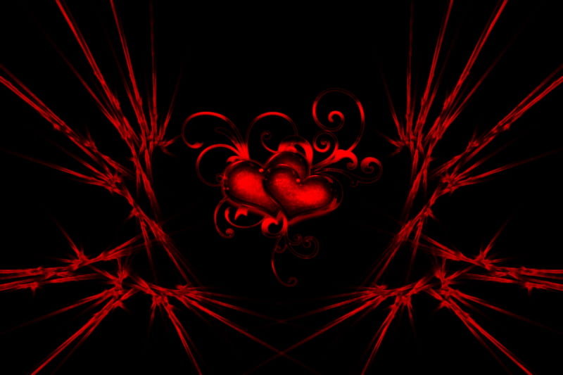 Heart Shards, hop, Layered Black, Red, desenho, Abstract, Heart, Shards, HD  wallpaper | Peakpx