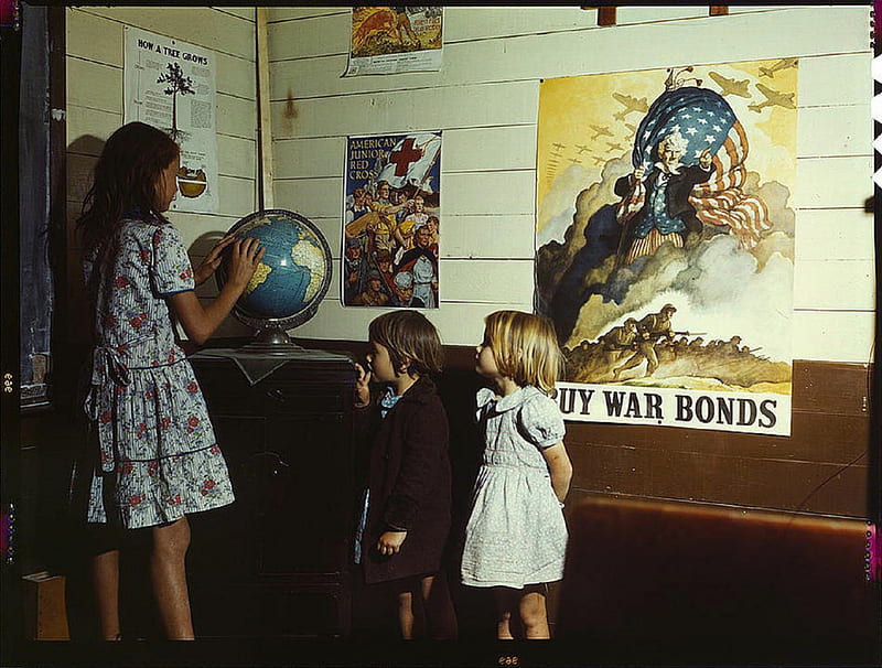 Rural School Children, Texas, 1943, School, Children, HD wallpaper