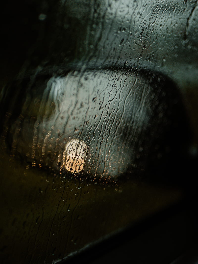 glass, wet, drops, rain, glare, HD phone wallpaper