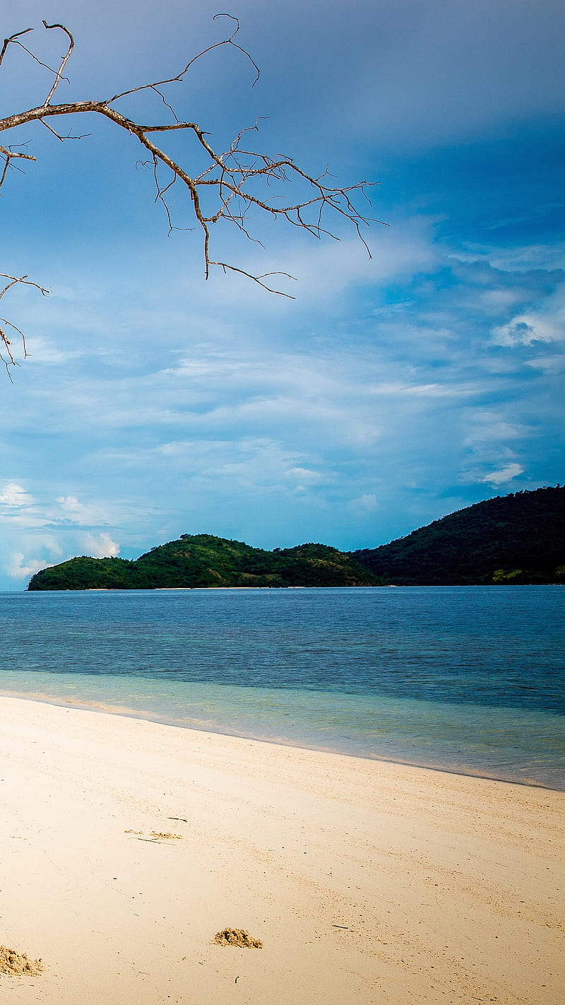 Island Beach, beach, caribbean, island, ocean, sand, sea, HD phone wallpaper