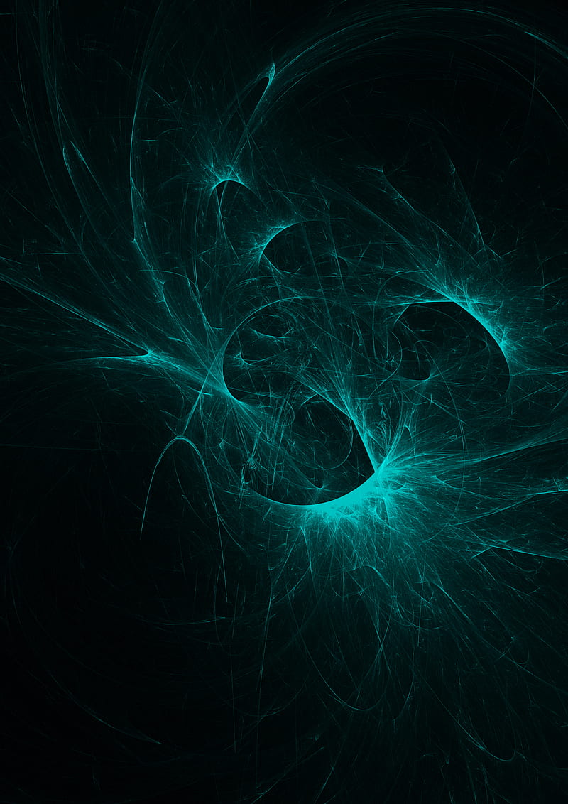 fractal, tangled, energy, glow, abstraction, HD phone wallpaper
