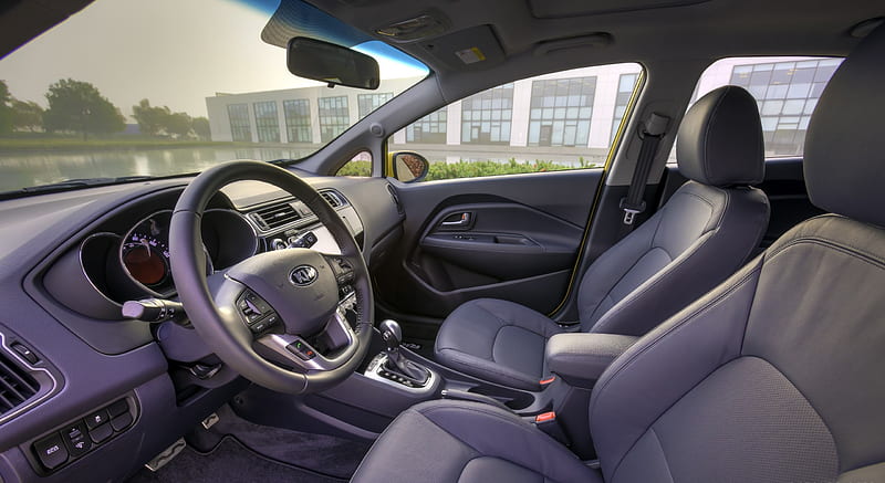 2016 Kia Rio 5-Door - Interior, Front Seats , car, HD wallpaper