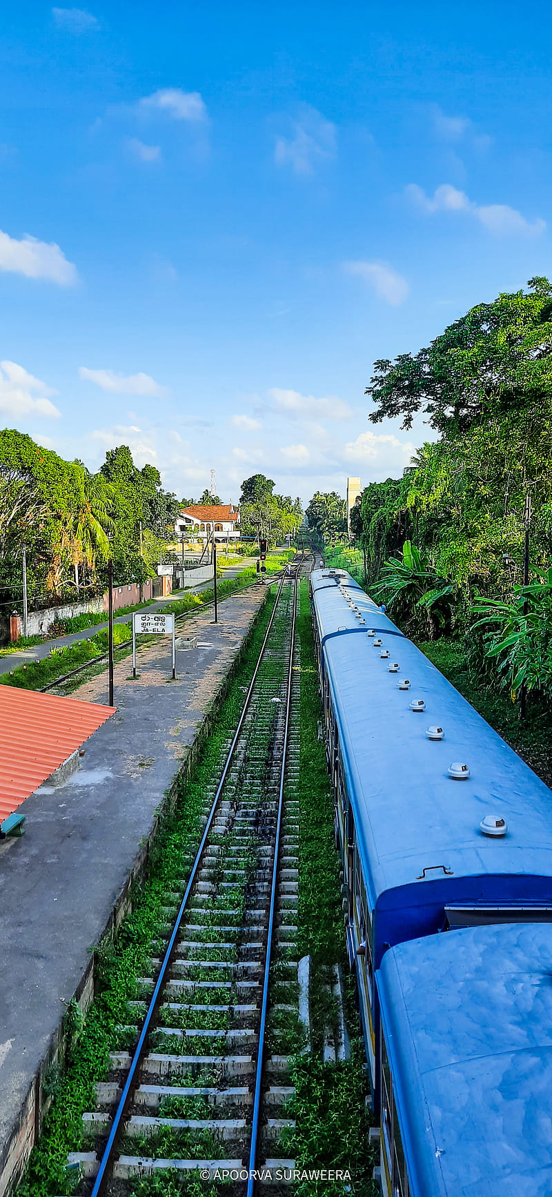 Ja-Ela Train Station, portraitsbyapoorva, railway, sri lanka, travel, HD phone wallpaper