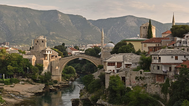 Stari Most Mostar Bridge Herzegovina Travel, HD wallpaper