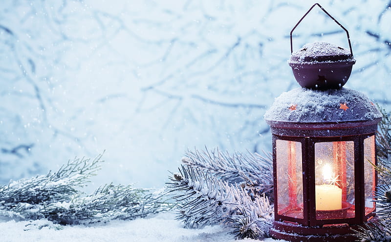Warm Christmas Ultra, Holidays, Christmas, Winter, Light, Snow, HD wallpaper