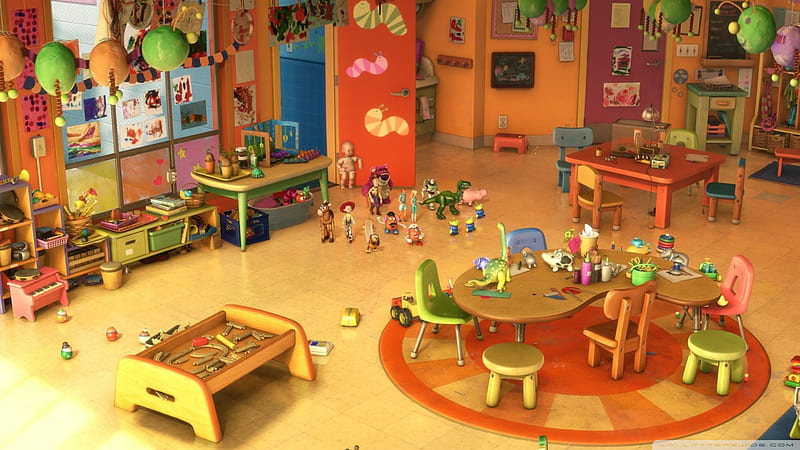 Kindergartern Room Toy Story 3, Toy, Kindergartern, Room, 3, Story, HD wallpaper