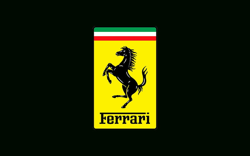 Ferrari, logo, italian sports cars, emblem, ferrari sign, Italy, HD wallpaper