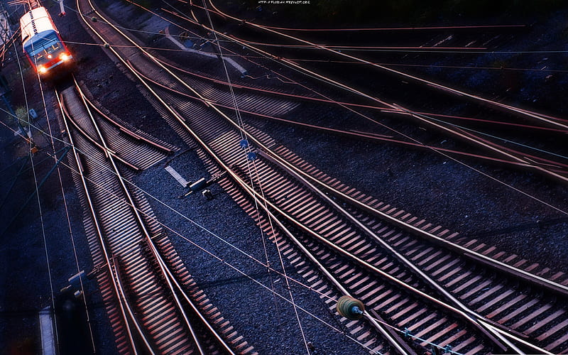 railway lines-Trains and Railway Series, HD wallpaper