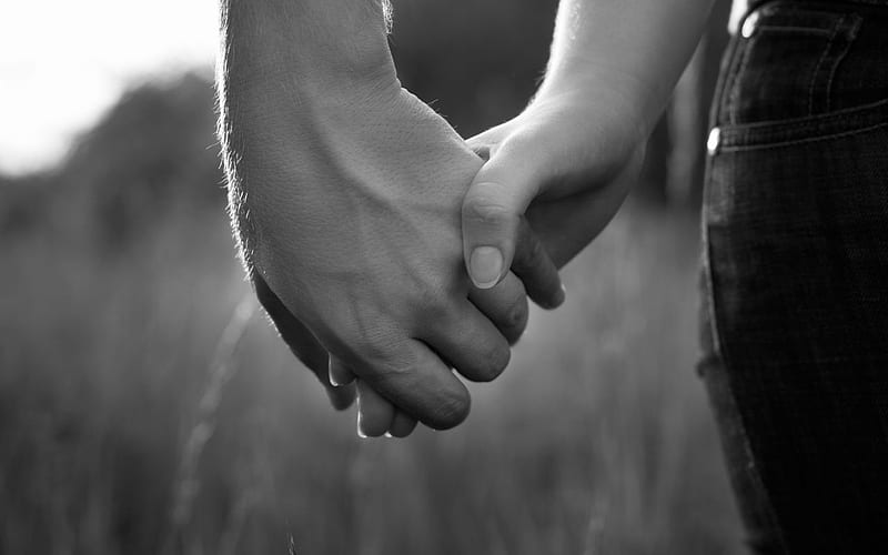 Hand in hand with you, lovely, grass, trees, loving, hands, love, hand ...