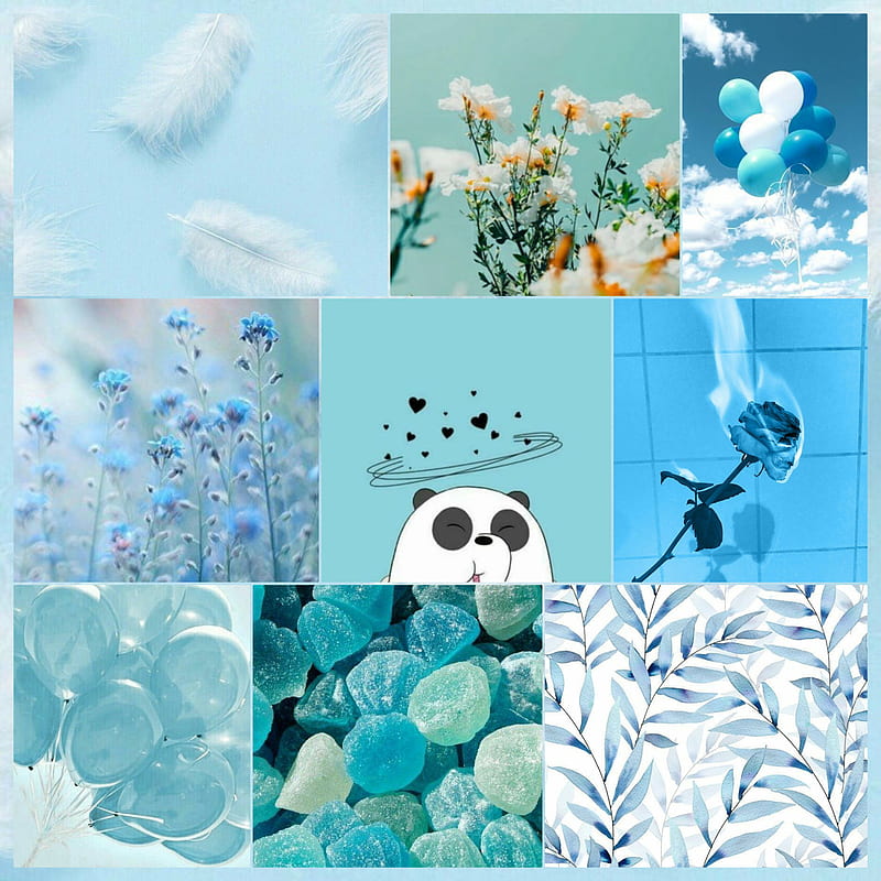 Fotos azul aesthetic, white, panda, tumblr, HD phone wallpaper | Peakpx