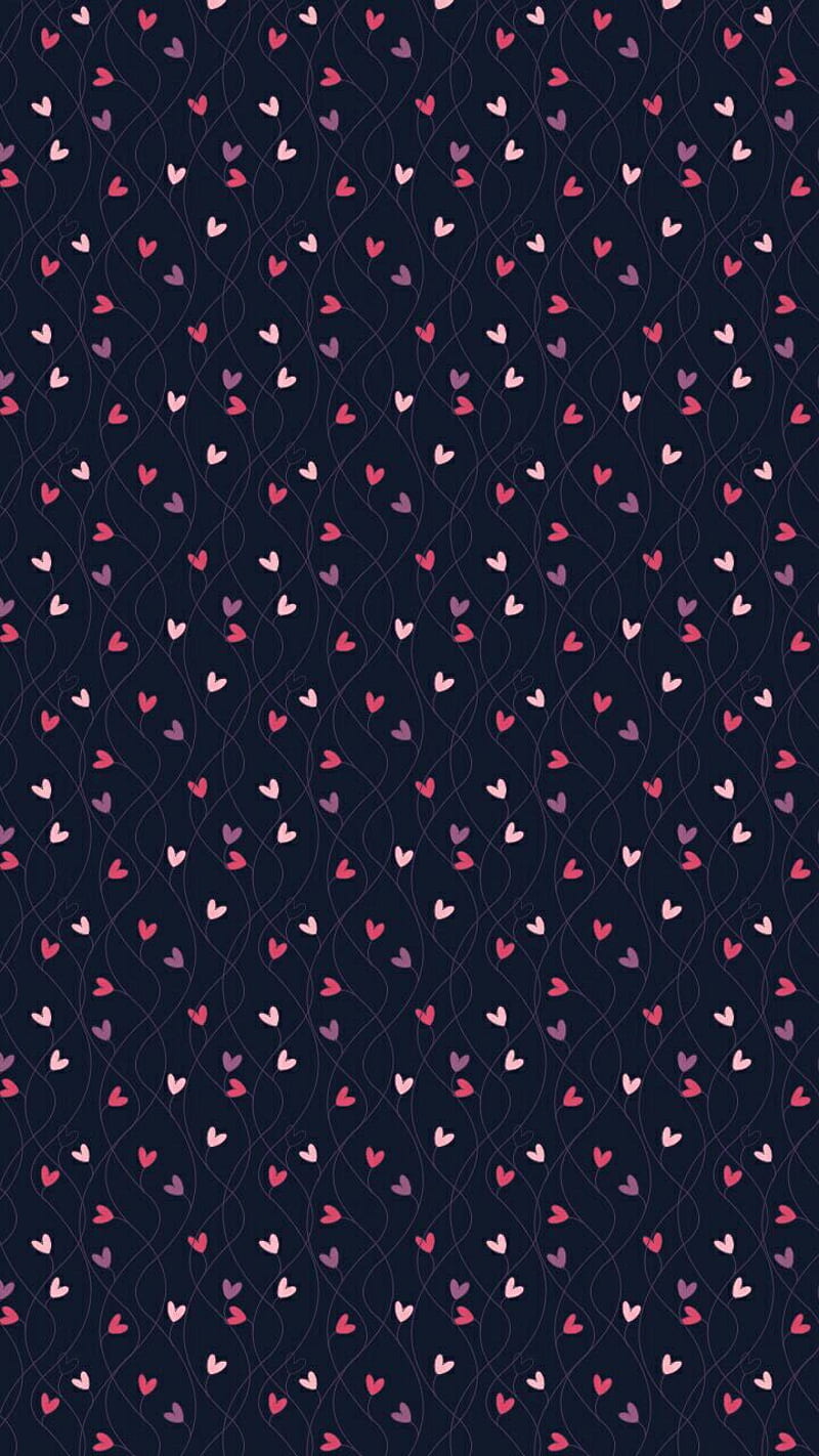 corazones, cute, love, pattern, HD phone wallpaper