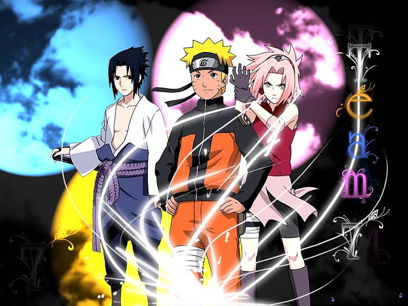 Sasuke Naruto Sakura Sakura Naruto Team7 Sasuke Kakashiteam Hd Wallpaper Peakpx