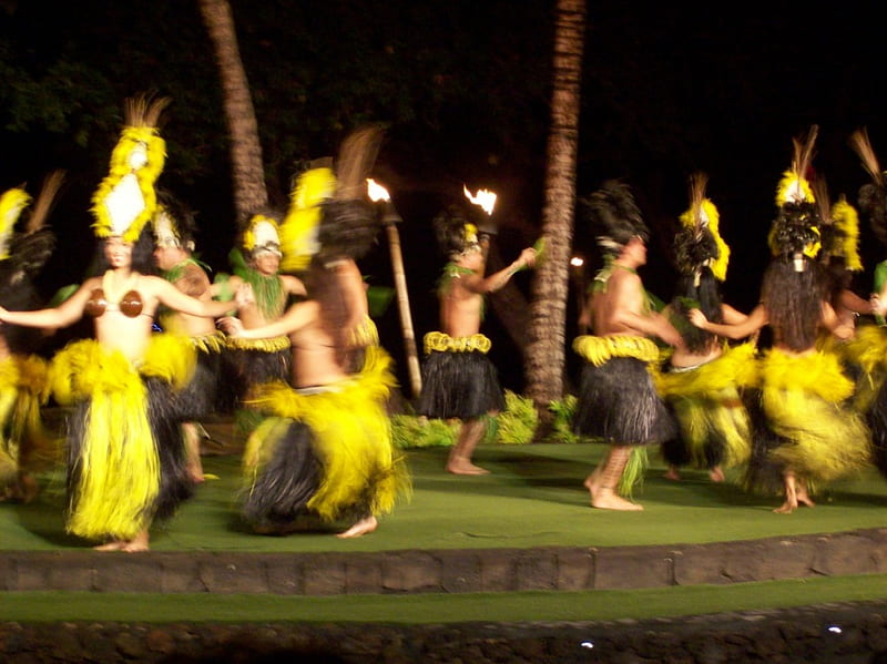 The Luau in Maui, maui, dance, hawaii, luau, HD wallpaper