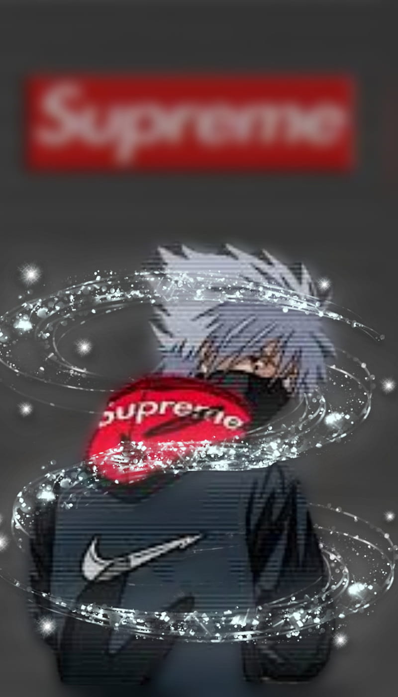 Kakashi Supreme Iphone Wallpaper, Supreme Hypebeast Product D33