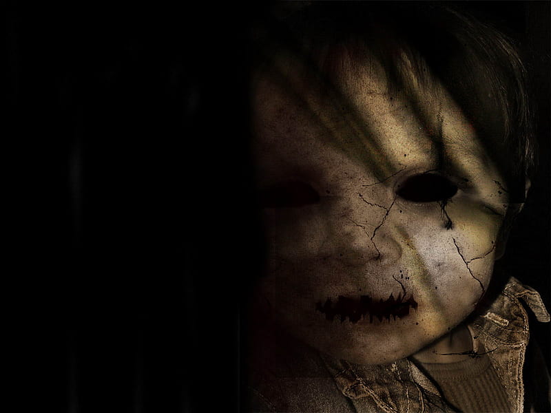 Gothic Child, gothic, dark, black, child, horror, doll, HD wallpaper