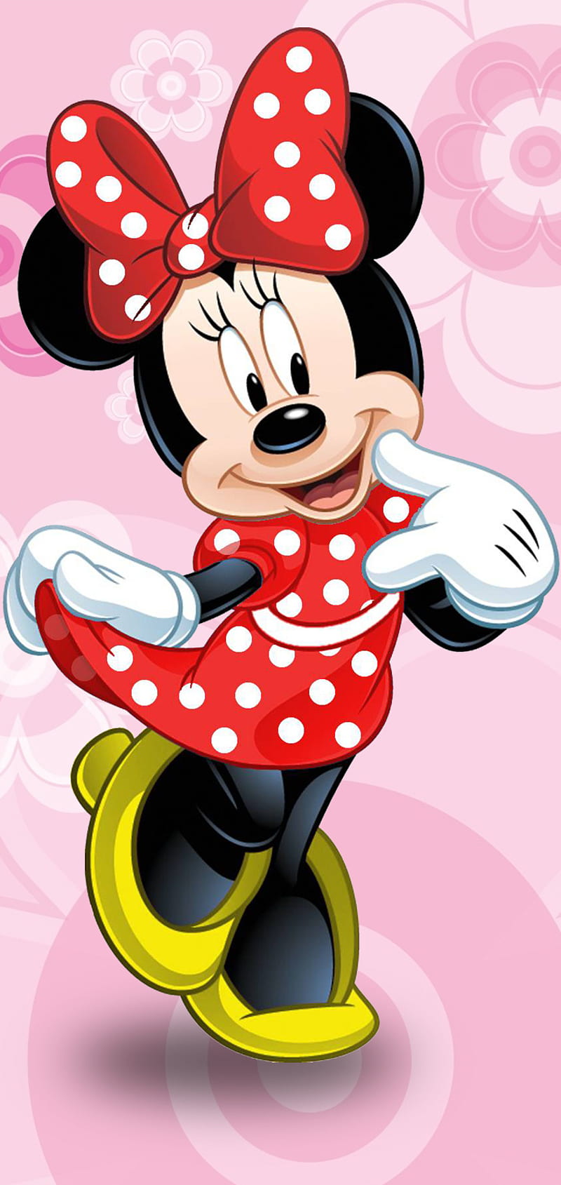 York Wallcoverings DI1029 Disney Minnie Mouse Dots Wallpaper Red